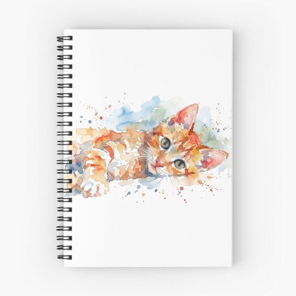Item preview, Tabby Cat, Head Tilted with Splatter designed and sold by caracatita75.