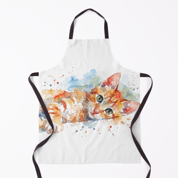 Item preview, Tabby Cat, Head Tilted with Splatter designed and sold by caracatita75.