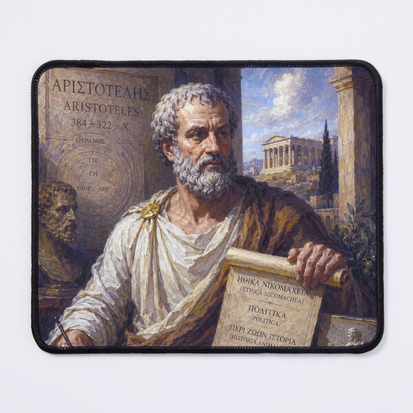 Item preview, Aristotle Philosophy Painting – Ancient Greek Philosopher designed and sold by GalleryKauffeld.