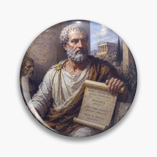 Item preview, Aristotle Philosophy Painting – Ancient Greek Philosopher designed and sold by GalleryKauffeld.