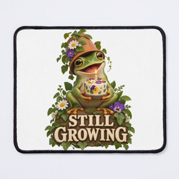 Item preview, Still Growing Birthday Garden Frog designed and sold by TrendTribeTP.