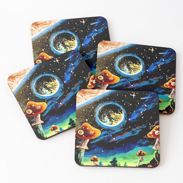 Item preview, Juneria - Planet scifi Landscape with Giant Mushrooms designed and sold by DreamTrek.
