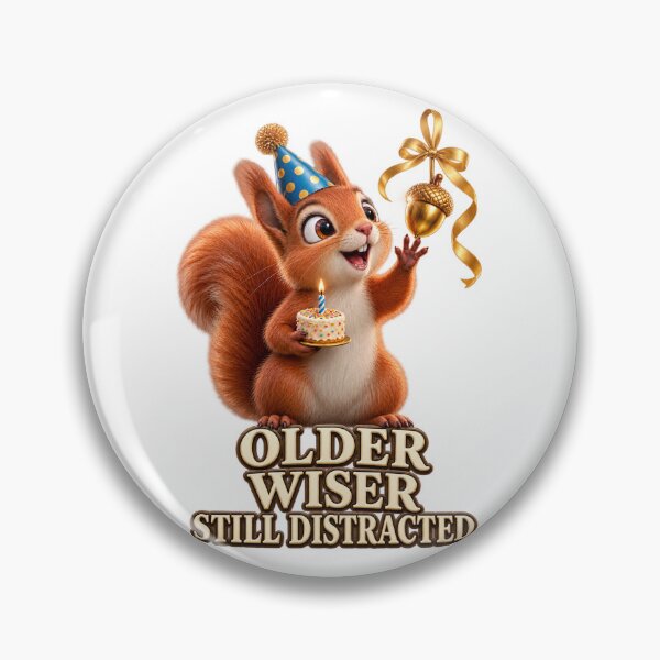 Item preview, Older Wiser Still Distracted Squirrel designed and sold by TrendTribeTP.
