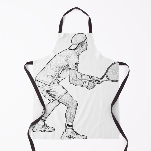 Item preview, Movement Through Lines No. 01 – The Waiting Game | Black & White Tennis Art designed and sold by Tancoco.