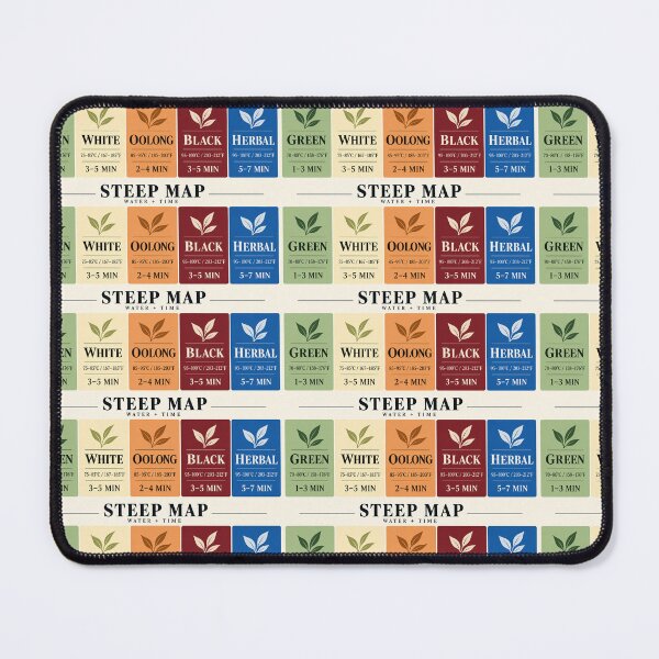 Item preview, Steep Map – Tea Brewing Guide Mug designed and sold by astersgraphics.