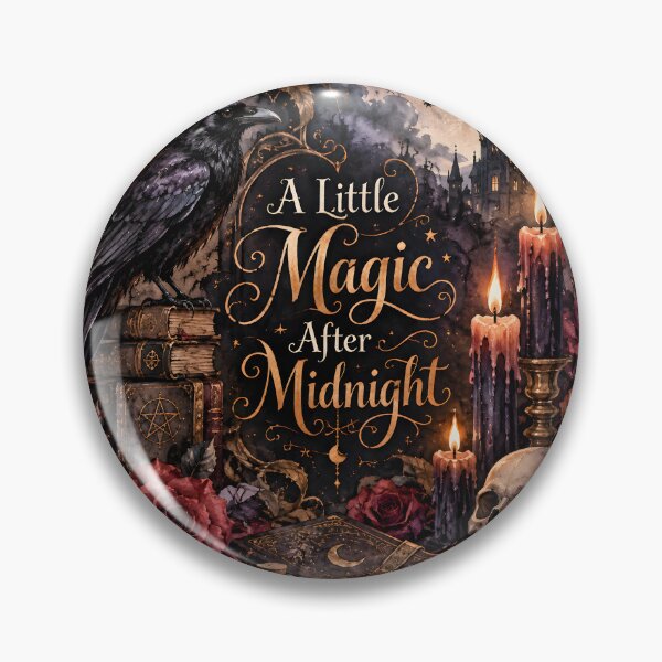 Item preview, A Little Magic After Midnight – Gothic Raven & Moon Halloween Art designed and sold by blankTeeShirt.