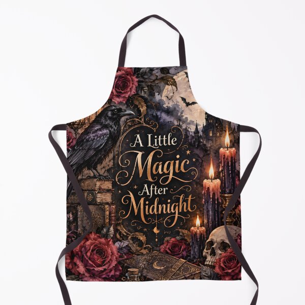 Item preview, A Little Magic After Midnight – Gothic Raven & Moon Halloween Art designed and sold by blankTeeShirt.