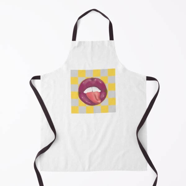 Item preview, Rebel Lips Pop Art – Duotone blocks grey yellow pink Lips designed and sold by GoldenRebels.