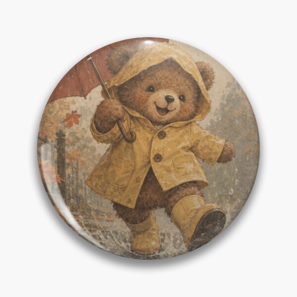 Item preview, A bear cub is playing with the rain. designed and sold by elegantpaterns.