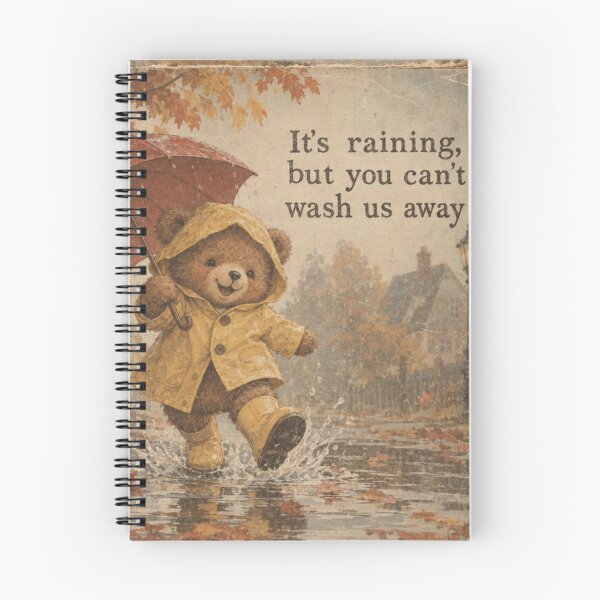 Item preview, A bear cub is playing with the rain. designed and sold by elegantpaterns.
