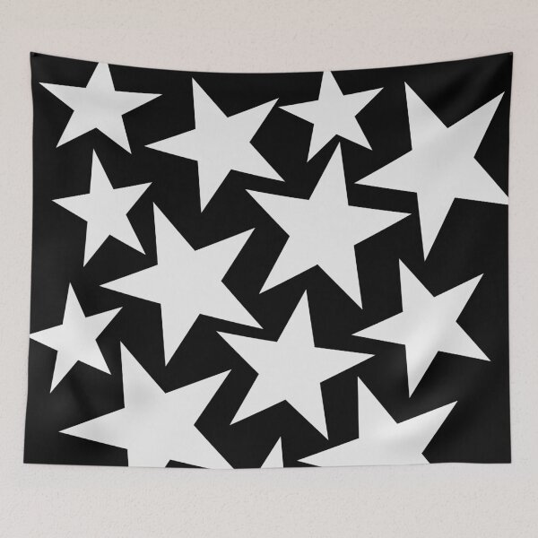 Item preview, Large Stars Gray and Black designed and sold by Jeallan Designs.