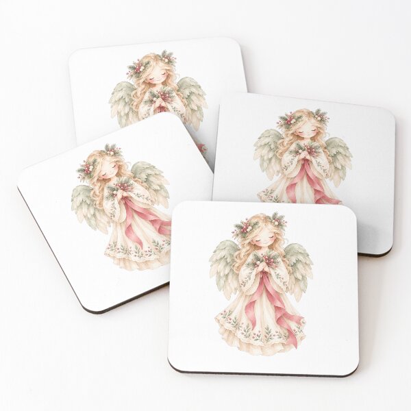 Item preview, Cute Watercolor Christmas Angel Nordic Winter Holiday designed and sold by Jonaree Art Design.