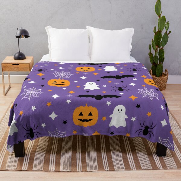 Item preview, Cute Spooky Halloween Seamless Pattern with Pumpkins, Ghosts, and Bats    designed and sold by interdesigner.