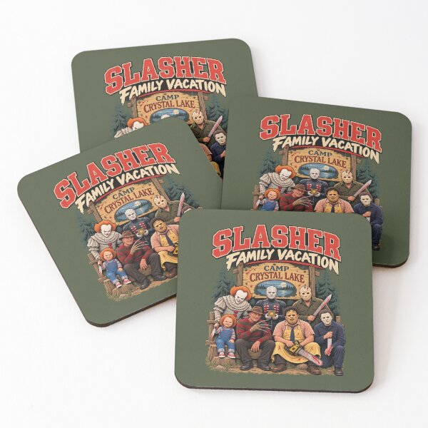 Item preview, Slasher Family Vacation Horror Camp Shirt Classic Killer Movie Parody Tee designed and sold by GhostDawgs.