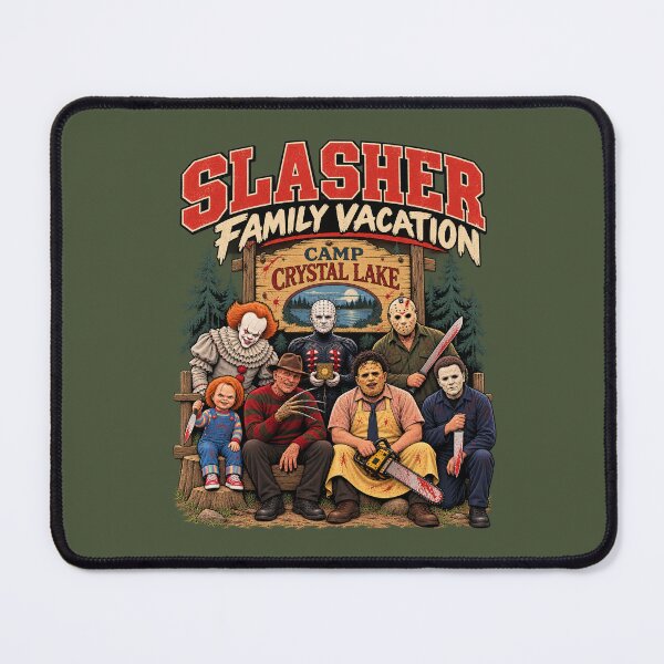 Item preview, Slasher Family Vacation Horror Camp Shirt Classic Killer Movie Parody Tee designed and sold by GhostDawgs.