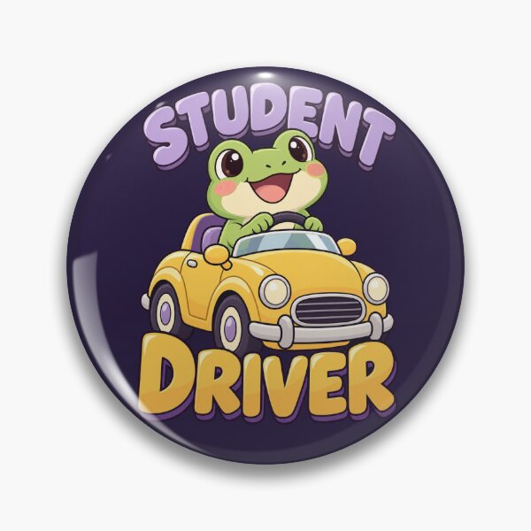 Item preview, Student Driver Cute Frog Beginner designed and sold by PunchDrop.