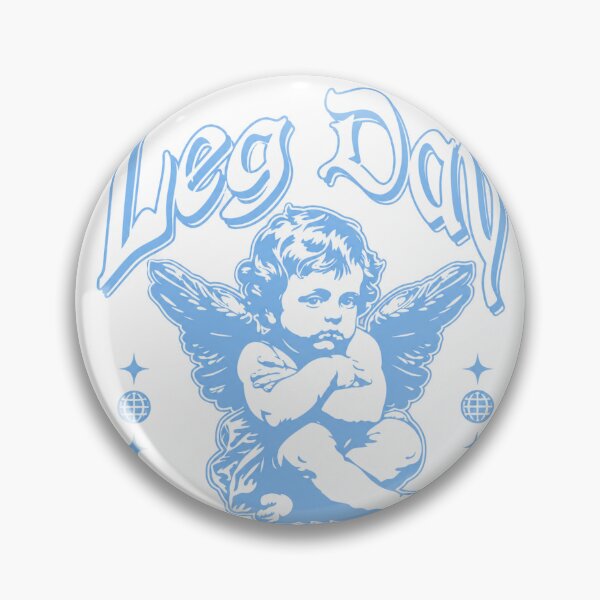 Item preview, Leg Day Angel Vintage Gym Aesthetic Graphic Tee designed and sold by snnflower.