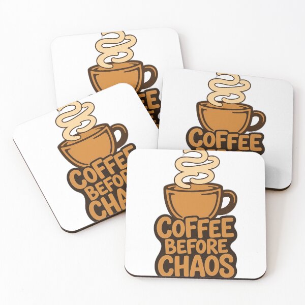 Item preview, Coffee Before Chaos Shirt - Funny Hand-Lettered Tee designed and sold by KERK Art and Design.