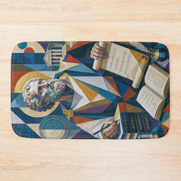Aperçu de l'œuvre Peinture philosophique d'Aristote – Philosophe grec antique créée et vendue par GalleryKauffeld.