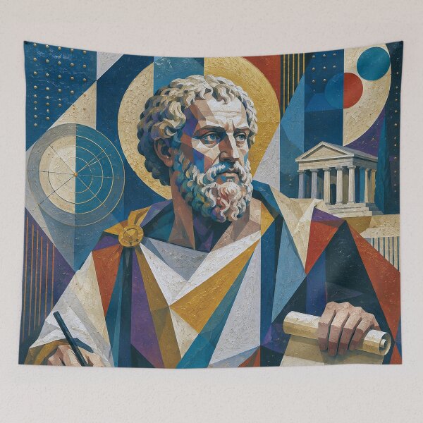 Item preview, Aristotle Philosophy Painting – Ancient Greek Philosopher designed and sold by GalleryKauffeld.