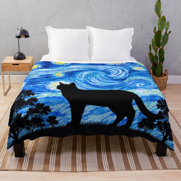 Item preview, Funny Snowshoe Cat Starry Night Painting Moon Star Mom Dad Kids designed and sold by FurryHavenPH.
