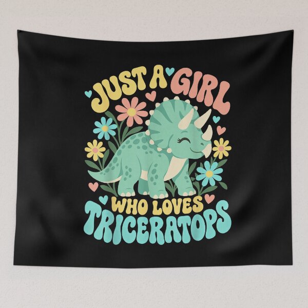Item preview, Just a Girl Who Loves Triceratops designed and sold by TadeoNivar.