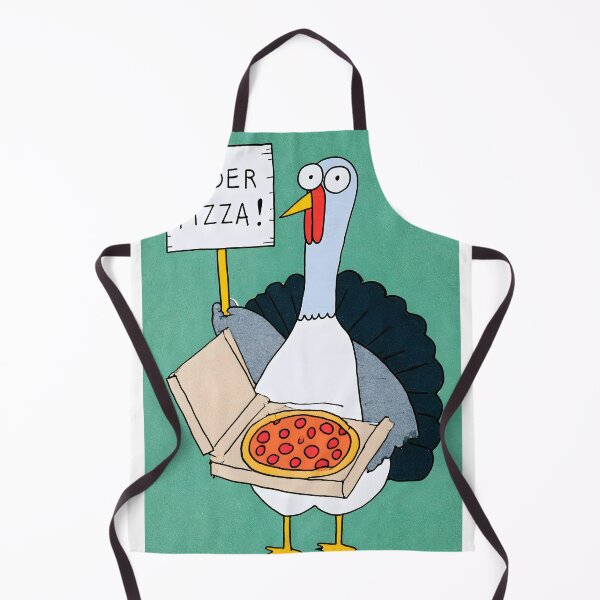 Item preview, Thanksgiving Turkey Ordering Pizza with Open Pizza Box and Playful Cartoon Humor designed and sold by OlfactoART Studio.