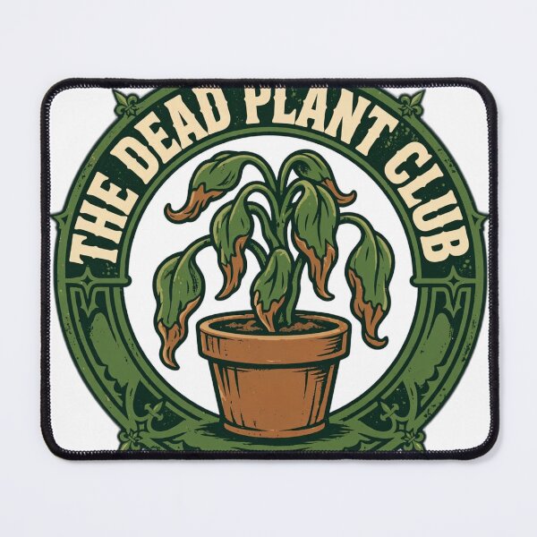 Item preview, The Dead Plant Club Shirt - Funny Gardener Badge Tee designed and sold by KERK Art and Design.