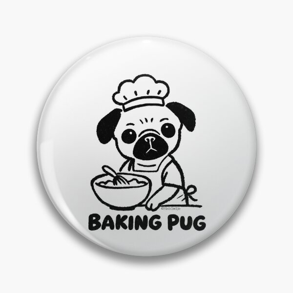 Item preview, Baking Pug designed and sold by PickledjoArt.