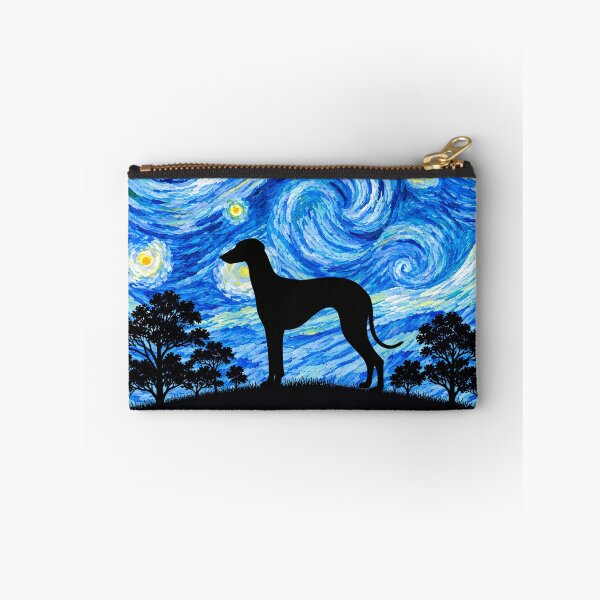 Item preview, Funny Sloughi Dog Starry Night Painting Moon Star Mom Dad Kids designed and sold by FurryHavenPH.