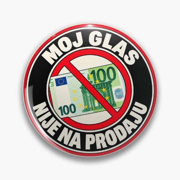 Item preview, ⭐ MY VOTE IS NOT FOR SALE ⭐ - EUR - EURO -  CROATIAN - MOJ GLAS NIJE NA PRODAJU designed and sold by WheelieGdArt.