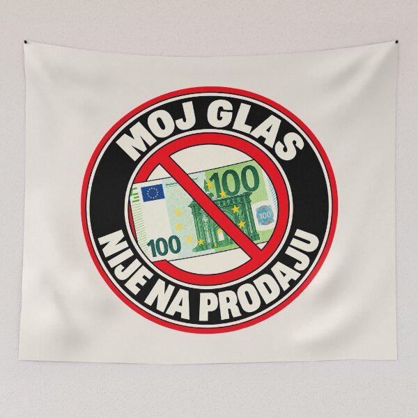 Item preview, ⭐ MY VOTE IS NOT FOR SALE ⭐ - EUR - EURO -  CROATIAN - MOJ GLAS NIJE NA PRODAJU designed and sold by WheelieGdArt.