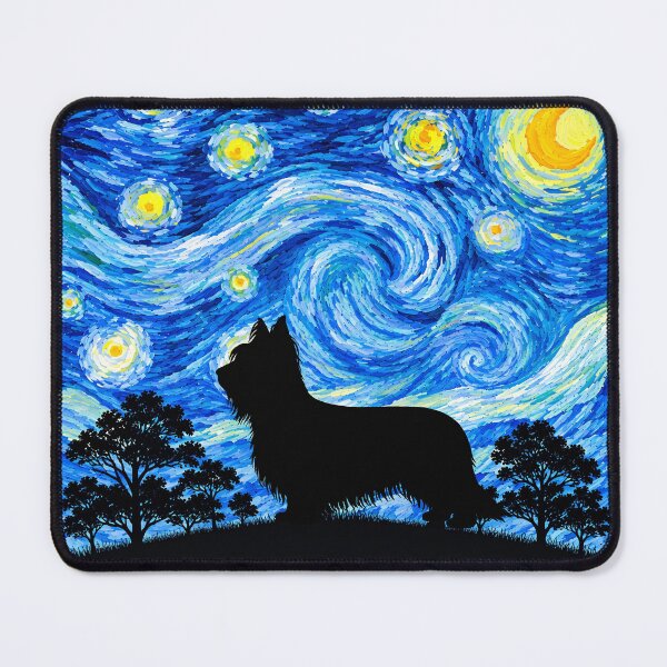 Item preview, Funny Skye Terrier Dog Starry Night Painting Moon Star Mom Dad Kids designed and sold by FurryHavenPH.