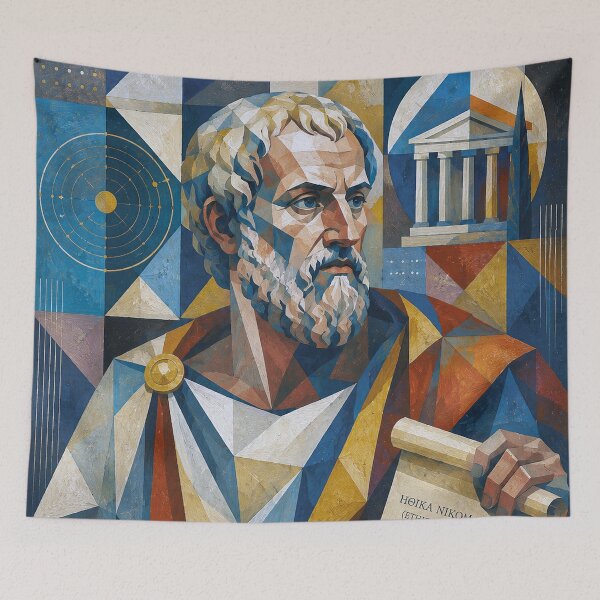 Item preview, Aristotle Philosophy Illustration – Ancient Greek Philosopher, Wisdom and Knowledge designed and sold by GalleryKauffeld.