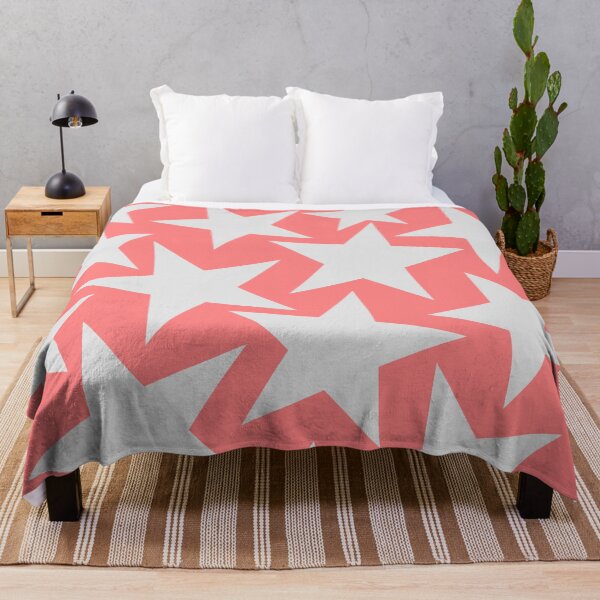 Item preview, Large Stars Gray and Pink designed and sold by Jeallan Designs.