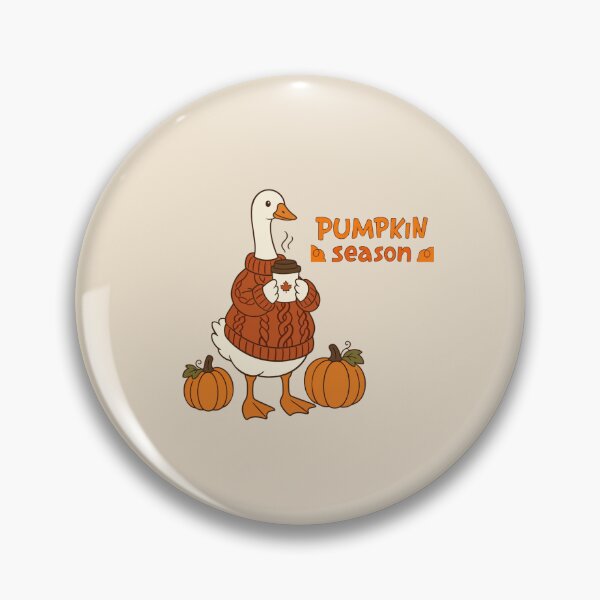 Item preview, Pumpkin Season Cute Goose in Cable Knit Sweater designed and sold by Kriz-Kove.