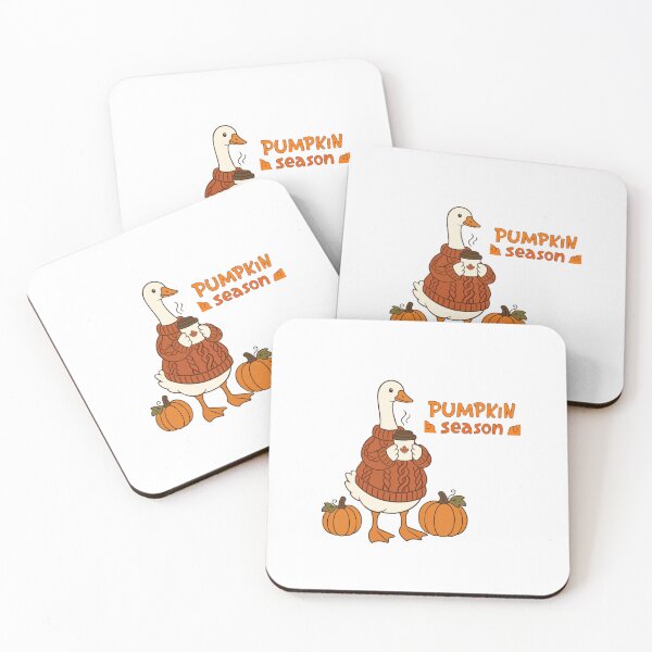 Item preview, Pumpkin Season Cute Goose in Cable Knit Sweater designed and sold by Kriz-Kove.