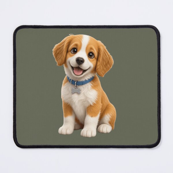 Item preview, Adorable 3D Cartoon Puppy Dog / Cute Happy Spaniel Fluffy Puppy designed and sold by chicworld2026.