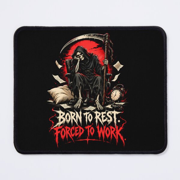 Item preview, Born To Rest Forced To Work Reaper Shirt designed and sold by Tong4130.