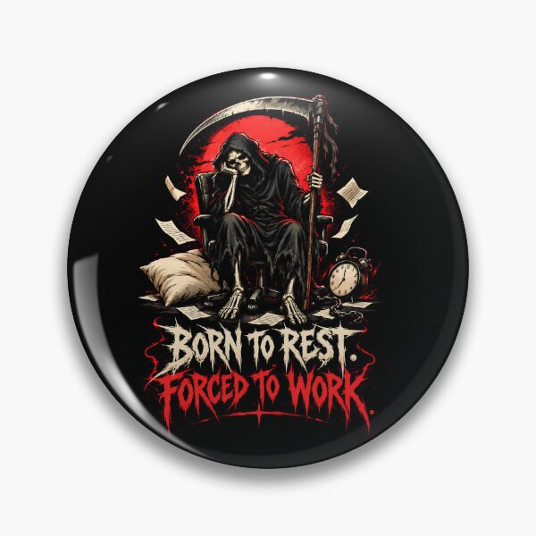 Item preview, Born To Rest Forced To Work Reaper Shirt designed and sold by Tong4130.