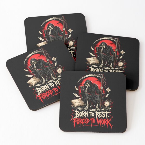 Item preview, Born To Rest Forced To Work Reaper Shirt designed and sold by Tong4130.