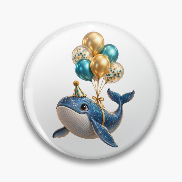 Item preview, Birthday Balloon Whale designed and sold by TrendTribeTP.