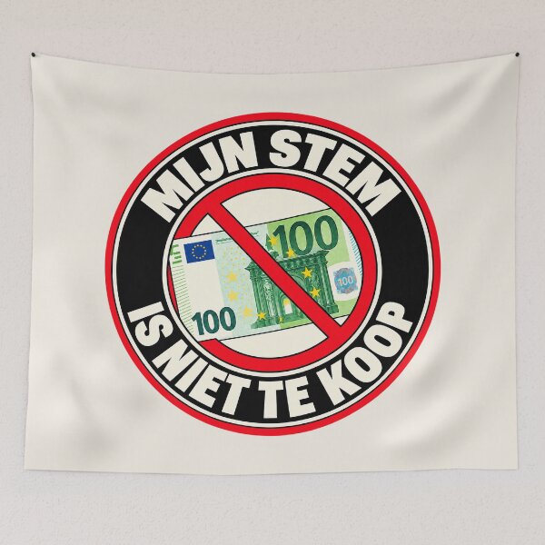 Item preview, ⭐ MY VOTE IS NOT FOR SALE ⭐ - EUR - EURO -  DUTCH - MIJN STEM IS NIET TE KOOP designed and sold by WheelieGdArt.