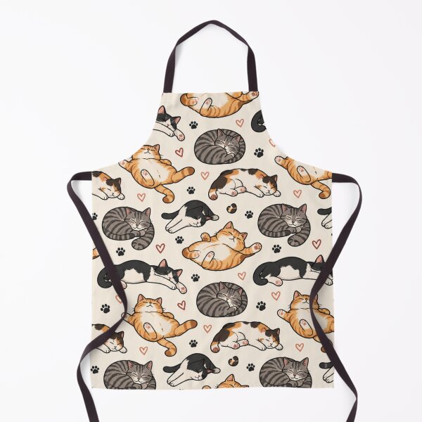 Item preview, Cozy Sleepy Cats Seamless Pattern designed and sold by VibnWalls.