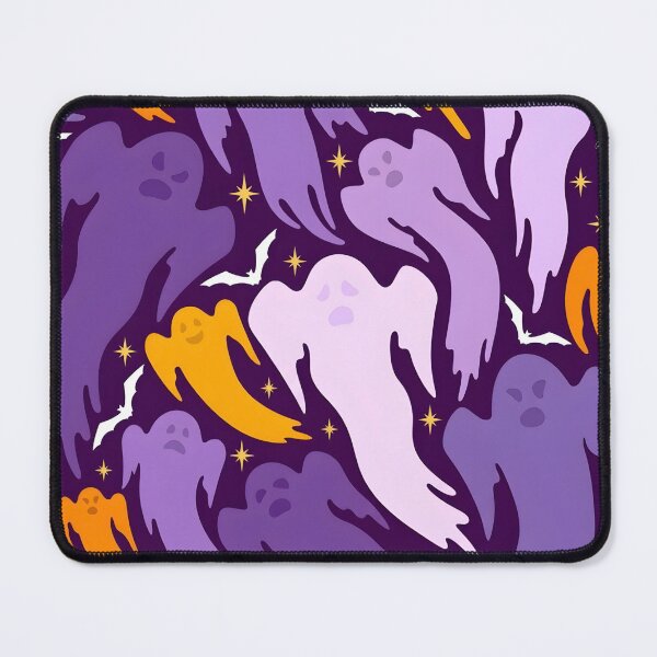 Item preview, Seamless Halloween Pattern with Flying Ghosts and Bats designed and sold by interdesigner.