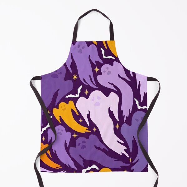 Item preview, Seamless Halloween Pattern with Flying Ghosts and Bats    designed and sold by interdesigner.