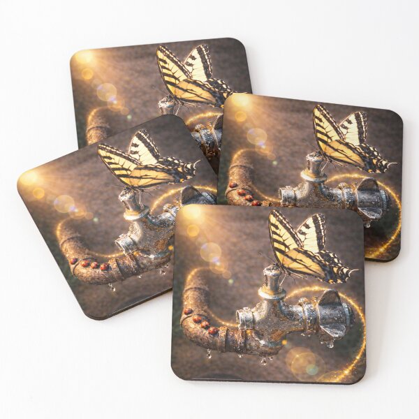 Item preview, Golden Butterfly and Ladybugs designed and sold by Kimberly Palmer.
