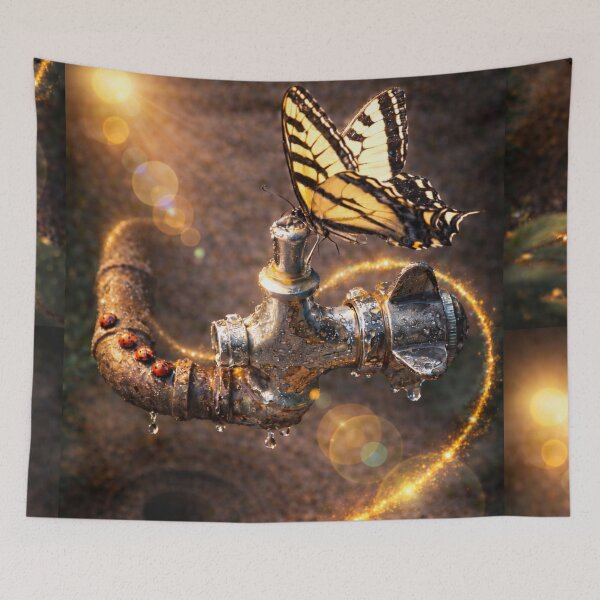 Item preview, Golden Butterfly and Ladybugs designed and sold by Kimberly Palmer.