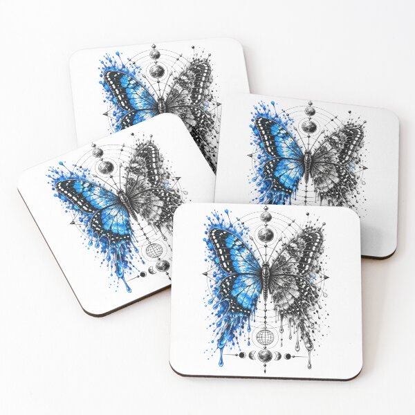 Item preview, Cosmic Butterfly Lunar Transformation Art designed and sold by ODDLUME CLUB.
