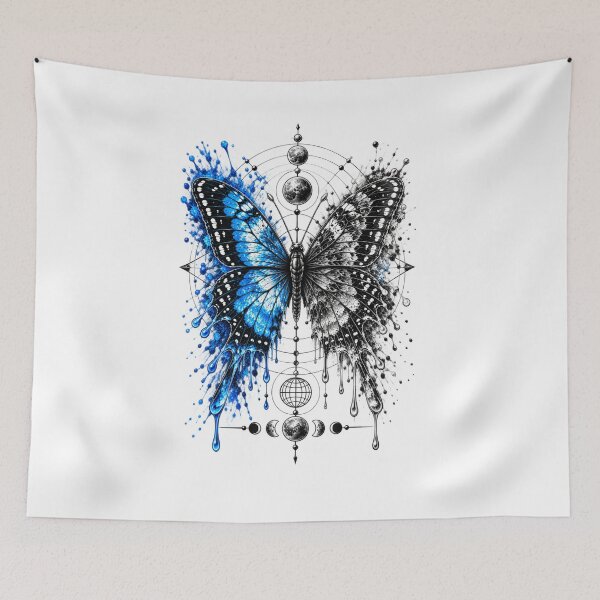 Item preview, Cosmic Butterfly Lunar Transformation Art designed and sold by ODDLUME CLUB.